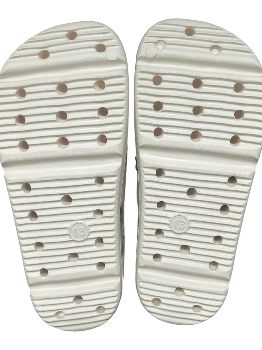 Art Class Cream Slide Sandals for Kids Size 13